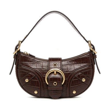 Brown Ring Buckle Bag